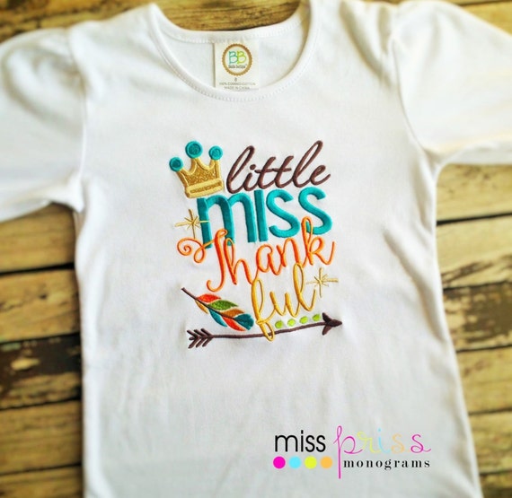 little miss thankful shirt