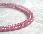 Genuine Ruby Necklace / Faceted Rubies / Sterling Silver Clasp / Gift for Her / Valentines Day Necklace / Precious Stone Necklace