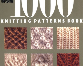 1000 KNITTING PATTERNS BOOK Japanese Craft Book