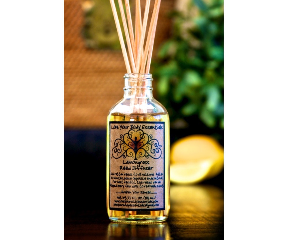 Lemongrass Reed Diffuser Essential Oil By Loveyourbodyessentls 6783