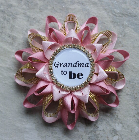 Pink and Gold Baby Shower Decorations New Grandma Gift