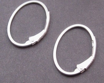Sterling Silver Interchangeable Hoop Earrings, Silver Hoop Earrings, Sterling Silver Leverback Earrings, Charm Earrings