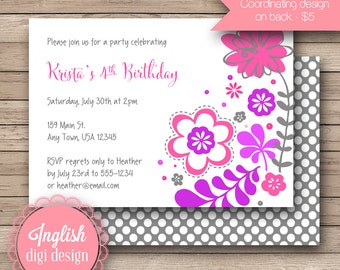 Bloom invitation | Etsy