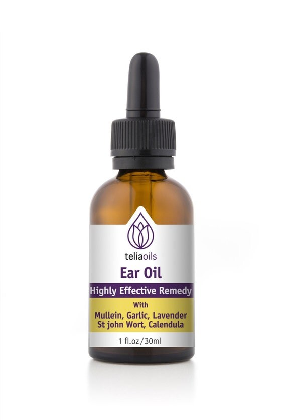 All Natural Herbal Ear Drop oil with Mullein Garlic Alcohol