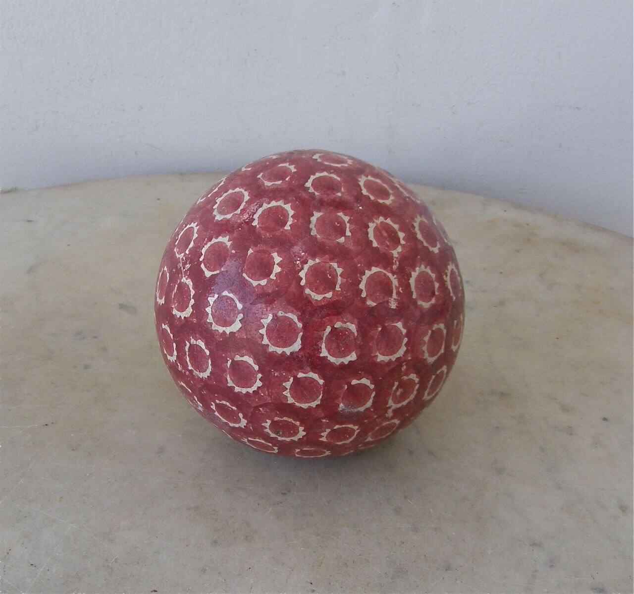 VICTORIAN CARPET BALL Indoor Game Deep Rose and by OnceUpnTym