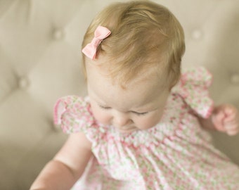 PICK 3 - Infant Hair Clips - baby hair clips - baby hair bows - small hair bows - newborn hair clips - newborn hair bows - Pinched bows MP
