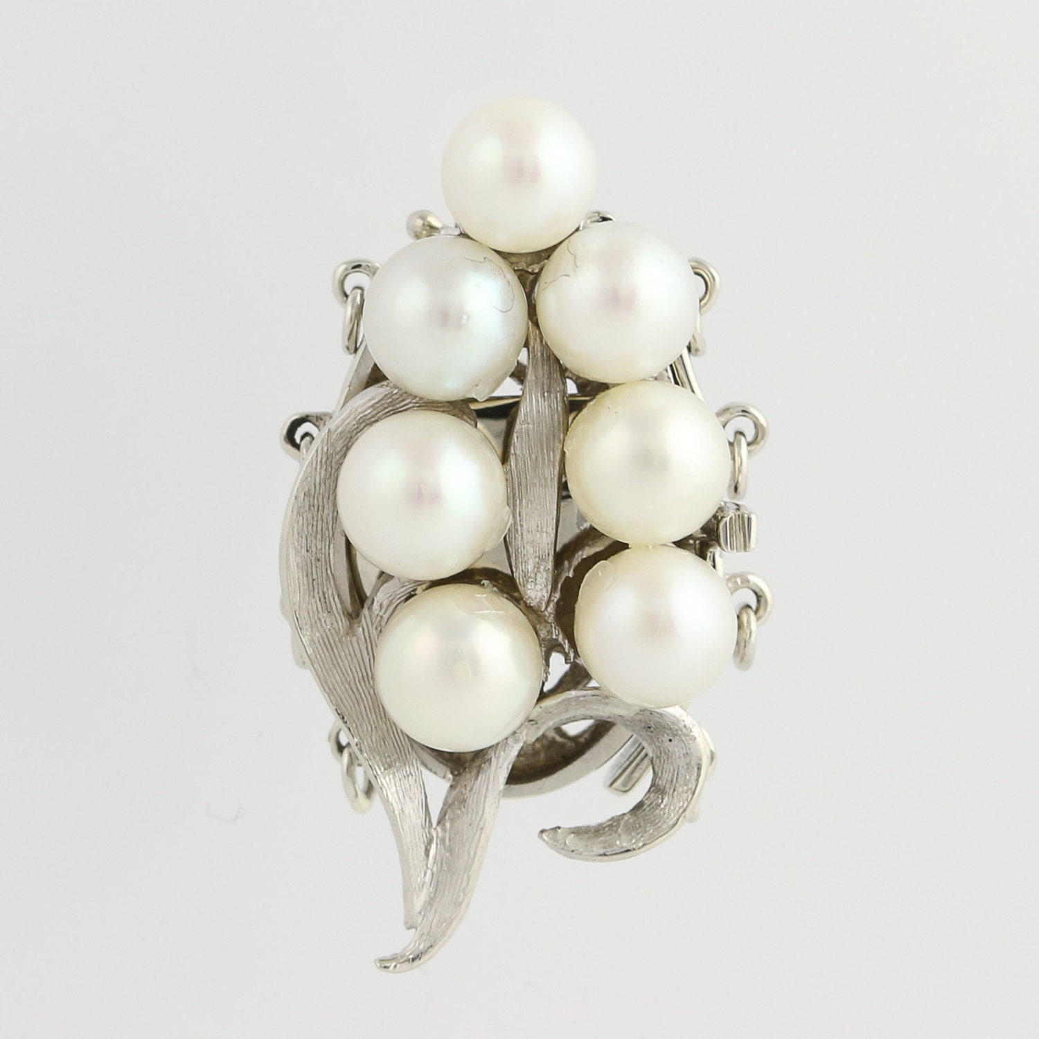 Cultured Pearl Clasp 14k White Gold for Four by WilsonBrothers