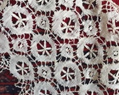 Lovely lengths of antique lace natural colour linen