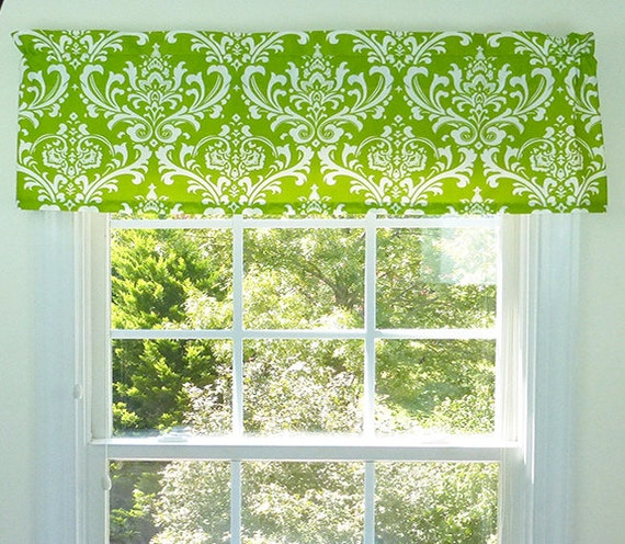 Items Similar To Custom Made Window Treatments Green Window Valance   Il 570xN.1034005732 Mtze 