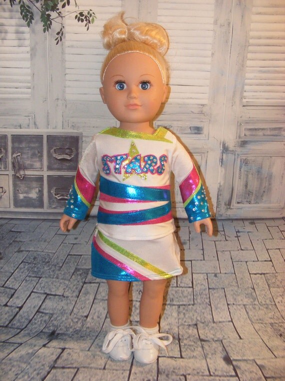 Items similar to American Girl Doll Custom Cheer Uniform for 18" dolls