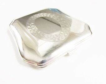 ReSeRvEd Vintage Sterling Powder Compact Art Deco 1930s England
