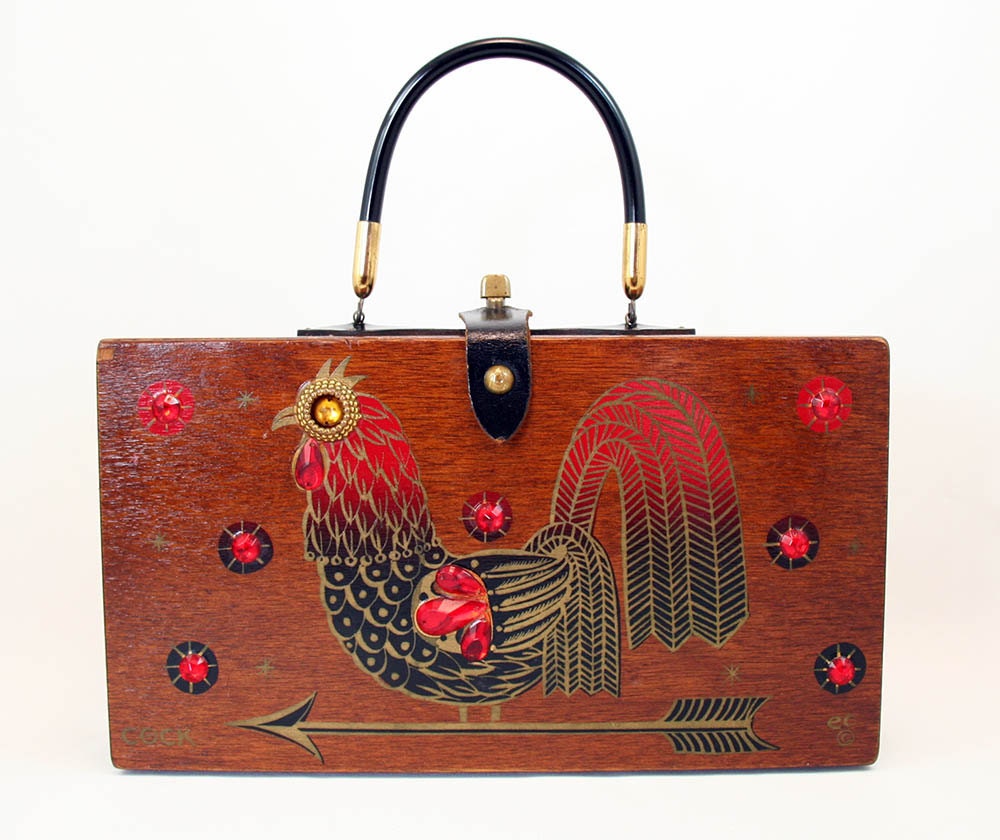 Enid Collins of Texas 1963 Cock Box Bag by findingENIDwithLOVE