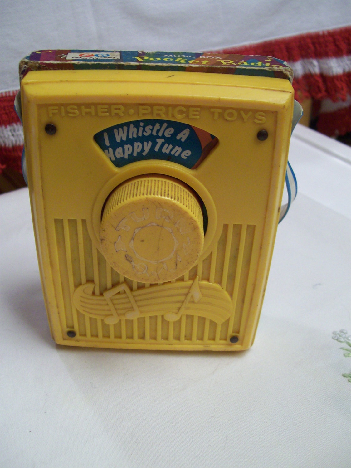 Vintage Fisher Price Pocket Radio Music Box 1978