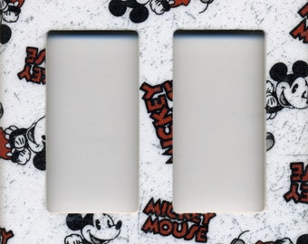 Disney Mickey Mouse Double Decora Light switch plate