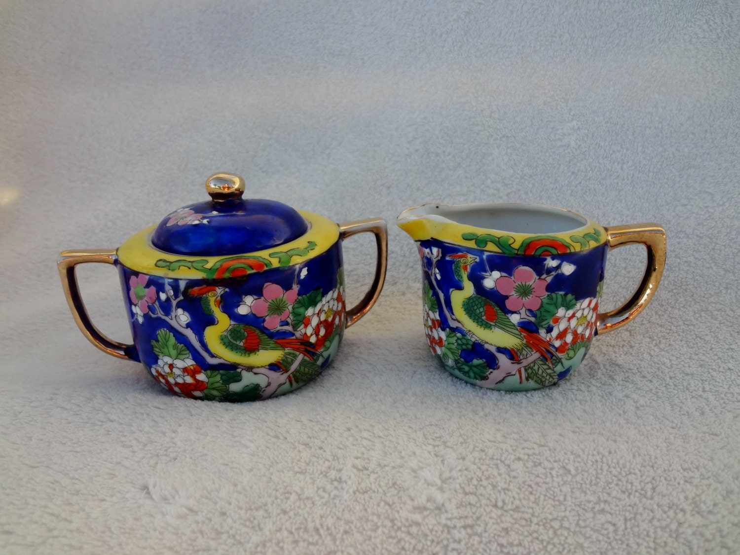 Vintage Japan Sugar and Creamer Haute Juice