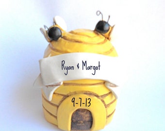 Sweet Honey Bee Wedding cake topper