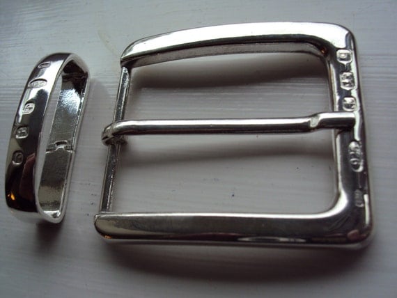 Solid Sterling Silver Belt Buckle &#39;&#39;The