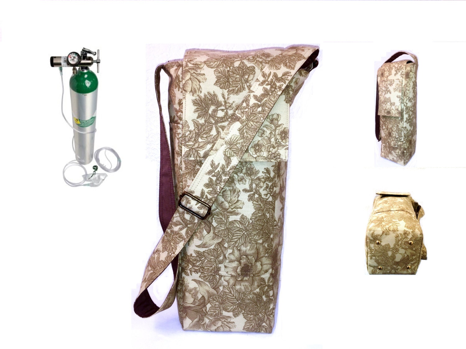 Oxygen Tank Bags Handmade Designer Carrier Bag
