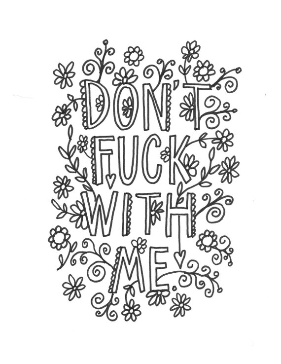 Funny Quote Coloring Pages | yadbw.com