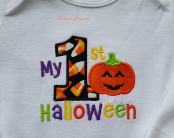 My First Halloween Outfit -Boys 1st Halloween Outfit - Matching Leg Warmers - Boys or Girls Halloween Outfit
