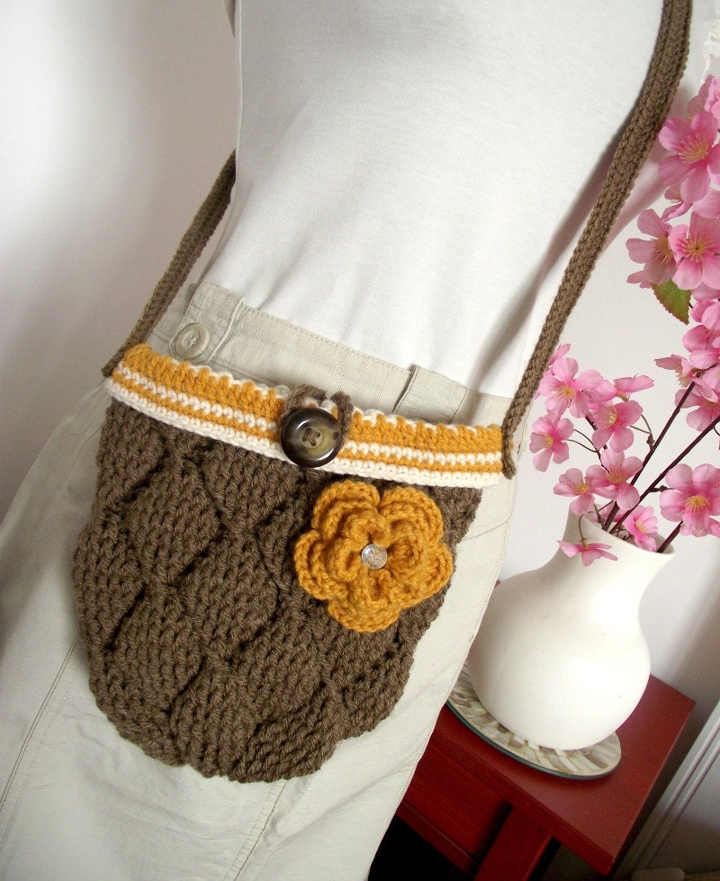 CROCHET BAG PATTERN Diamonds Bag crochet crossbody