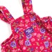 2Yr OshKosh Bgosh Floral Cotton Baby Girl  Overalls Fuchsia Spring Romper Jumper One Piece Bib Suit / Size 2 years 24mo