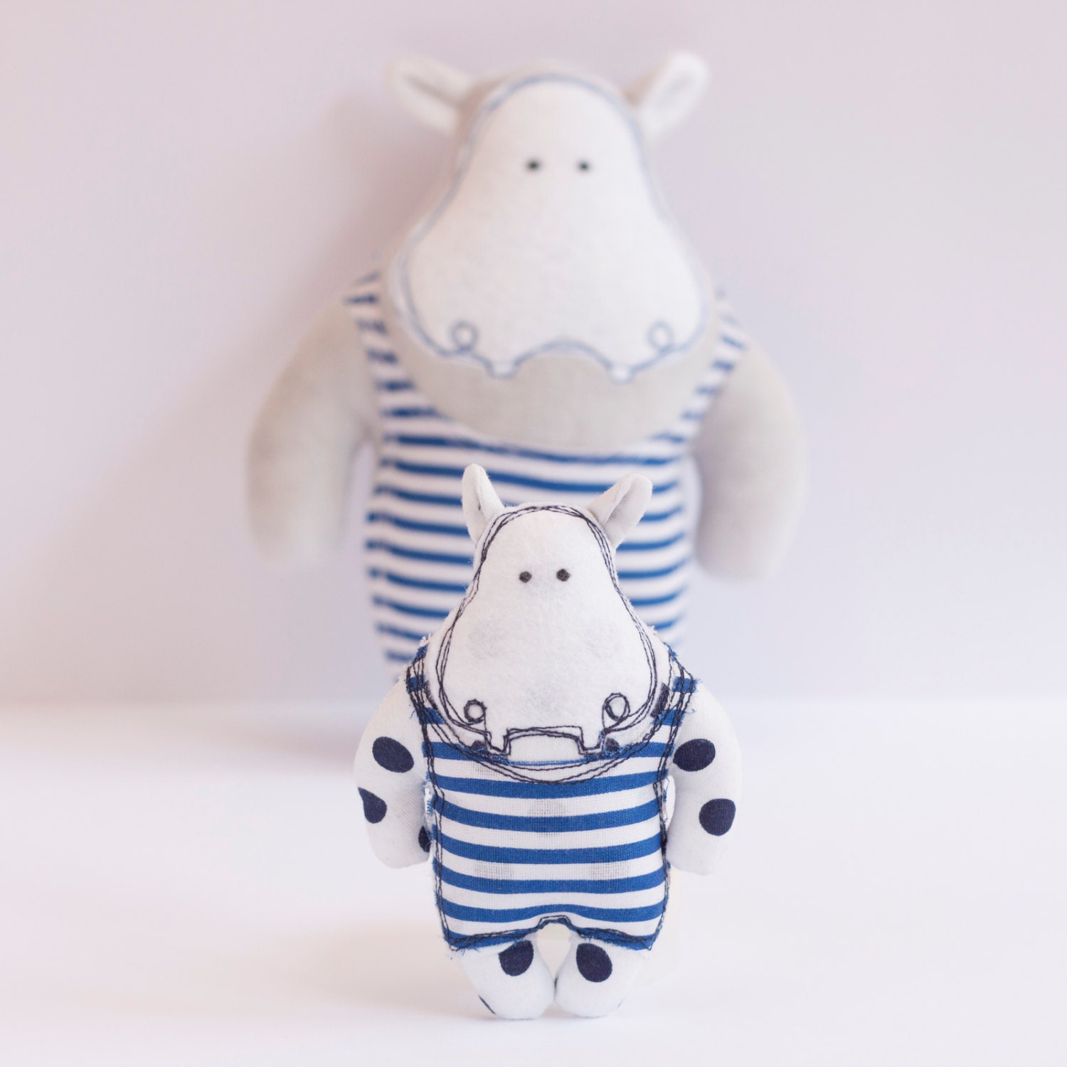 Hippo Stuffed Animal Sewing Pattern and Tutorial style