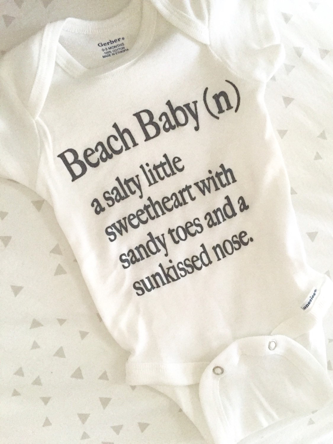 Sold Out Baby Clothes Beach Baby onesie Definition by ShopAria