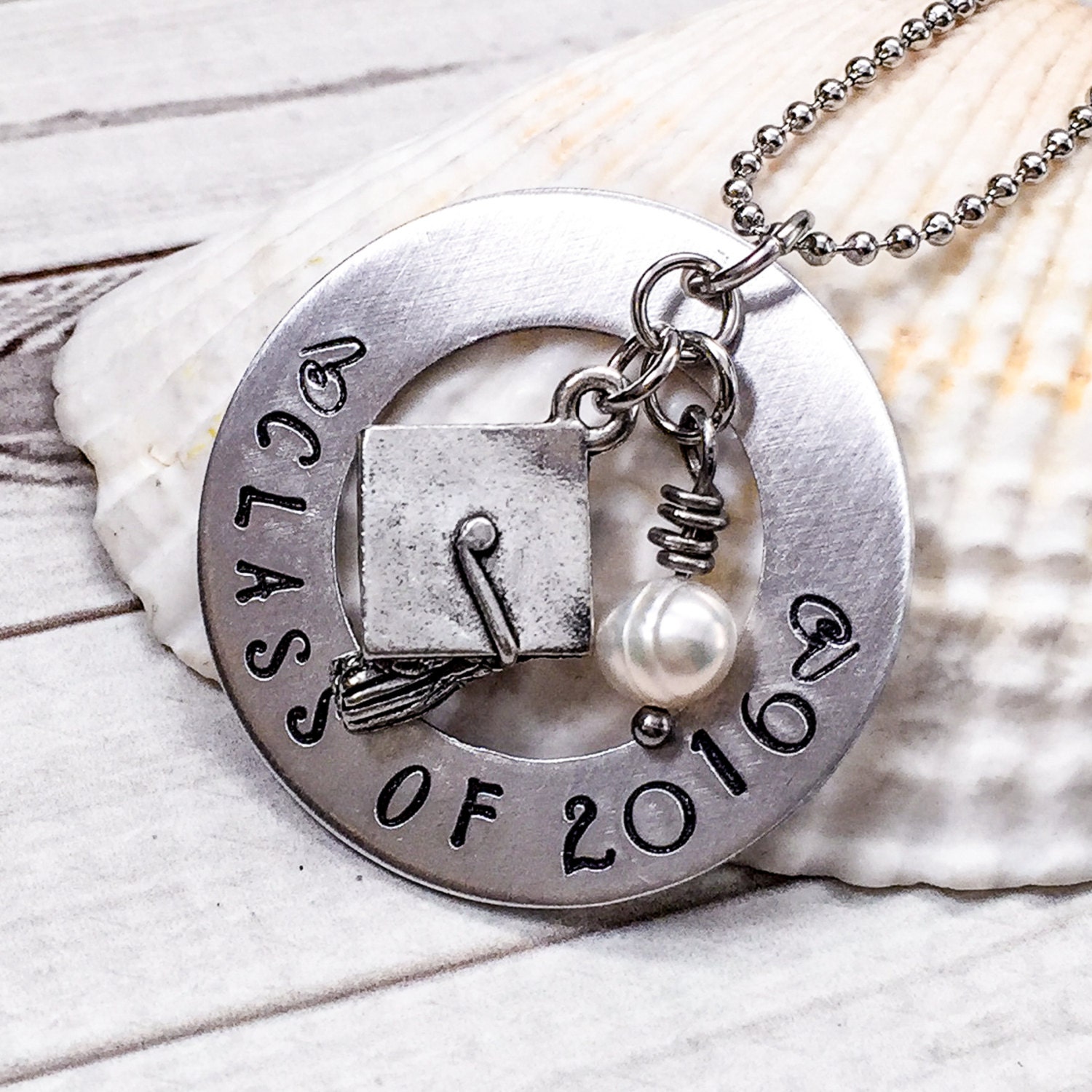 Class of 2016 Necklace High School Senior Necklace