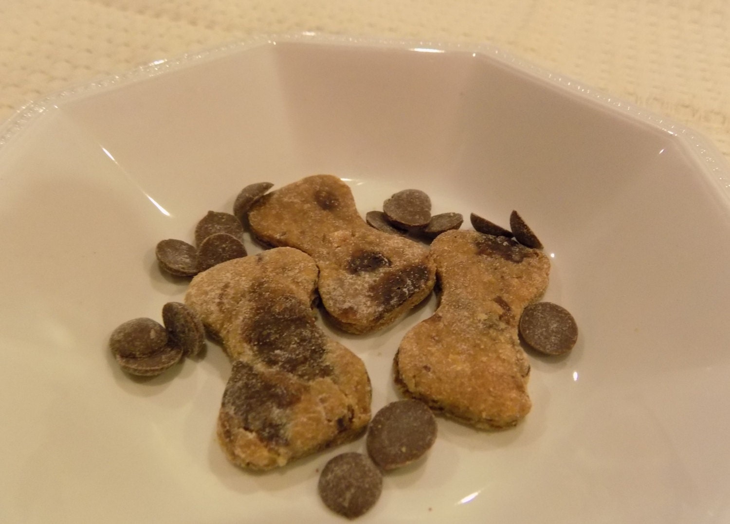 Peanut Butter Carob Chip Dog Treats Cookies