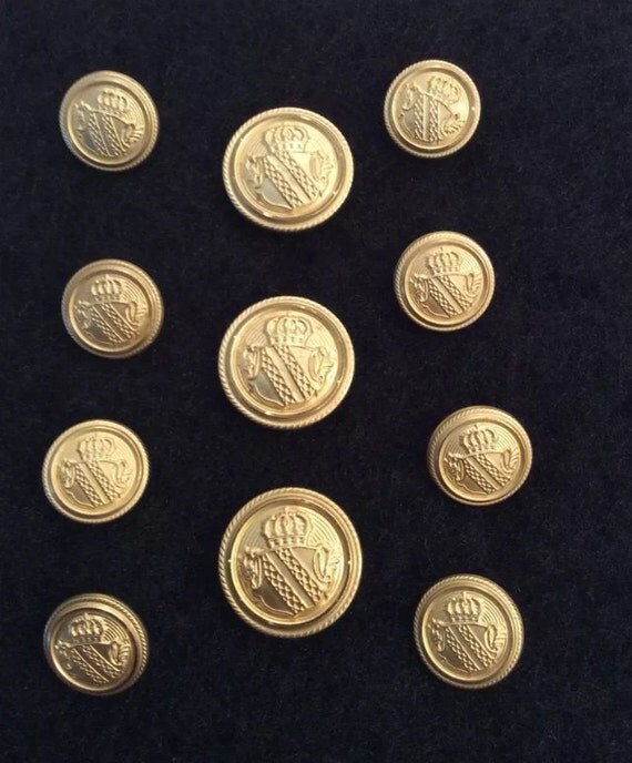 VINTAGE Gold Blazer Buttons for Suits or Sport CoatsSet of