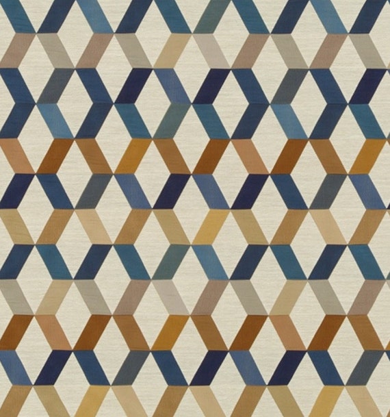 Navy Blue Copper Upholstery Fabric for Furniture Blue Taupe
