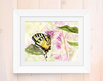 Items similar to Original Watercolor Butterfly Art Card on Etsy