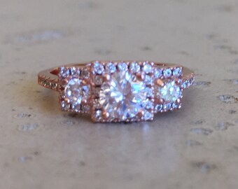 rose quartz promise ring