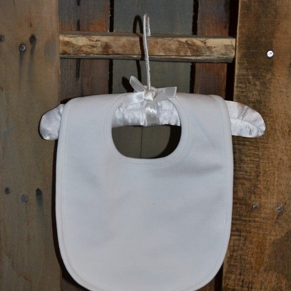 Blank White Bib Wholesale Cotton bib Baby by DesignsbyApril1234