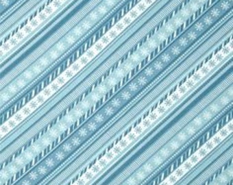 Blue Diagonal Stripe by Wilmington Yardage REDUCED