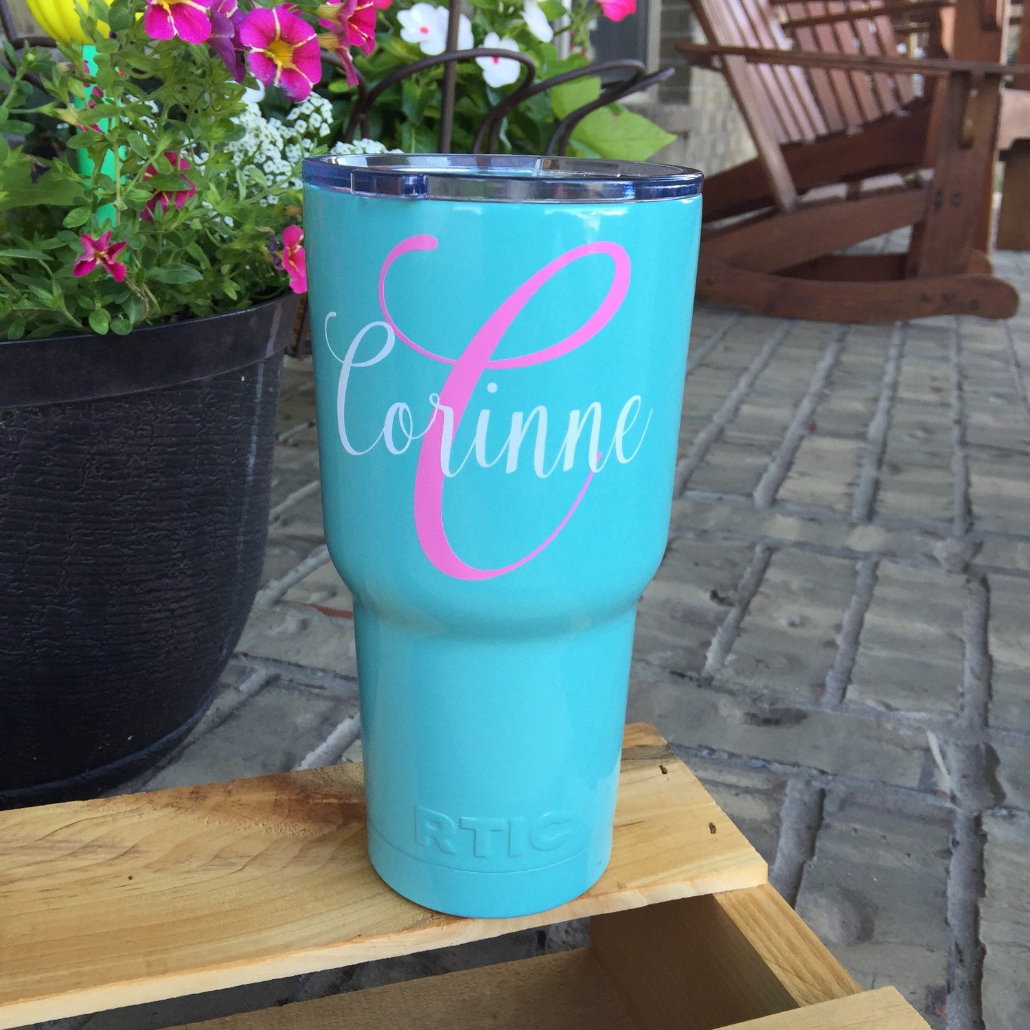 RTIC tumbler 30oz tumbler, rtic cup, powder coated rtic, personalized ...