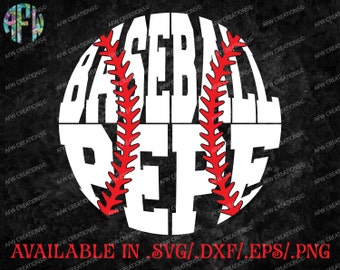 Digital Cut Files Baseball Letters & Numbers by AFWifeCreations