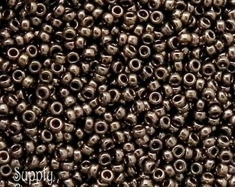 Metallic Dark Bronze Miyuki 15/0 Seed Beads - 8 grams - 15/0 Metallic Dark Bronze Seed Beads - 2252 - Miyuki 457