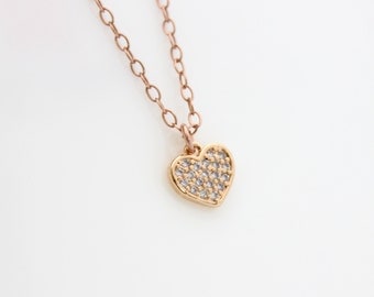 real gold rose quartz necklace