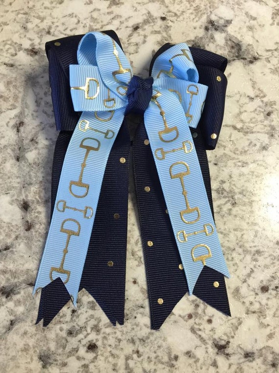 Equestrian hair Bows by BowstotheShows on Etsy