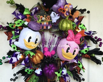 donald daisy duck halloween wreath tokyo disney halloween plush ghost wreath halloween wreath - Mickey Minnie Halloween donald daisy duck halloween wreath tokyo disney halloween plush ghost wreath halloween wreath - Mickey Minnie Halloween