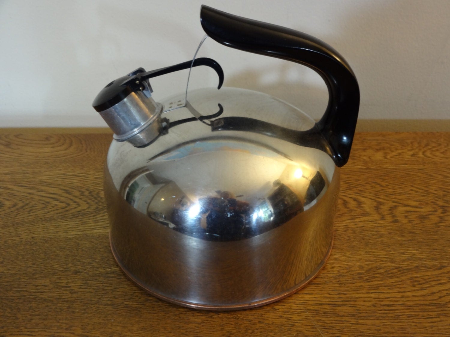 Vintage Revere Ware Stainless Steel Whistling Tea Kettle
