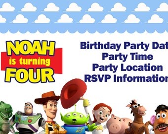 Toy Story Birthday Invitation