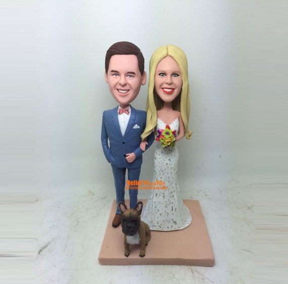 Custom cake topper Wedding topper Bobblehead Custom wedding