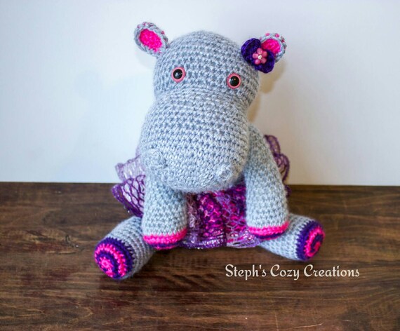 pink hippopotamus stuffed animal