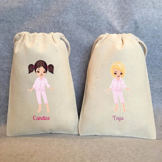 8 Slumber party Slumber party favor bags pajama by owlwaysremember