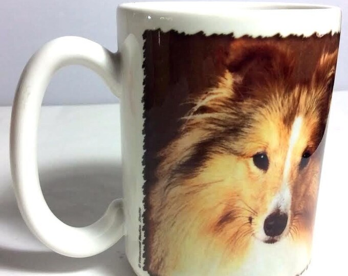Dog Coffee Mug, Shetland Sheep Dog, Dog Lover Mug, Sheltie Mug, Unique Mug, Dog Lover Gift, Unique Coffee Cup