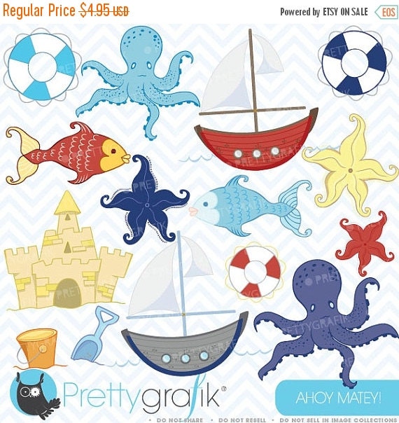 80% OFF SALE beach clipart commercial use, vector graphics, digital clip art, digital images - CL306 Il_570xn