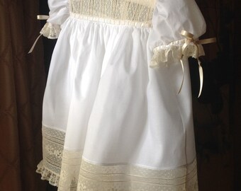 T-Yoked Dress with Hand Embroidered Yoke and by CatherynCollins